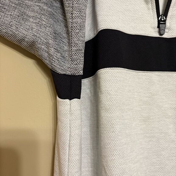 Michael Strahan MSX Boys Gray Black Quarter Zip Up Lightweight Jacket Large 14/1 - Picture 6 of 7